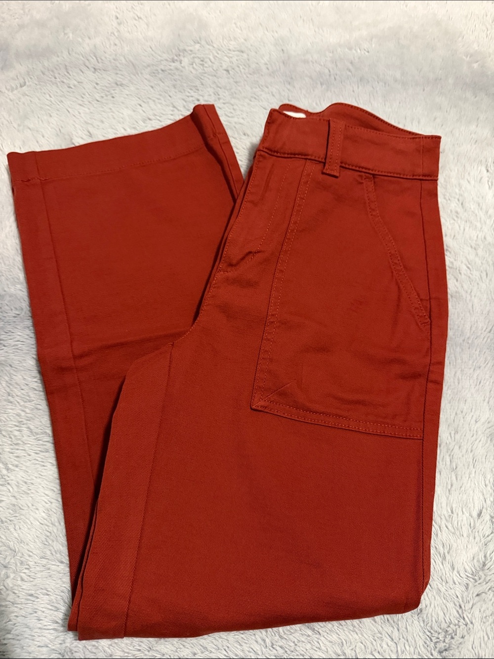 LOFT Men's Rust Orange Utility Chinos
